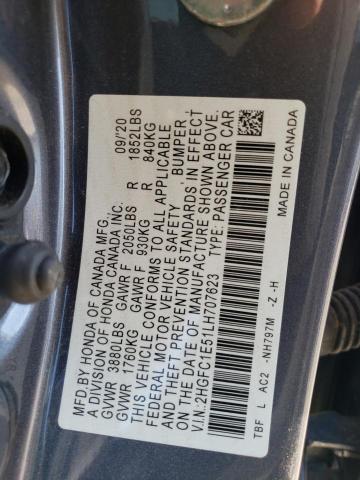 Photo 9 VIN: 2HGFC1E51LH707623 - HONDA CIVIC SI 