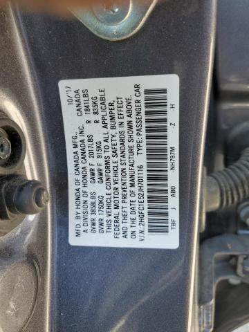 Photo 11 VIN: 2HGFC1E52JH701116 - HONDA CIVIC 