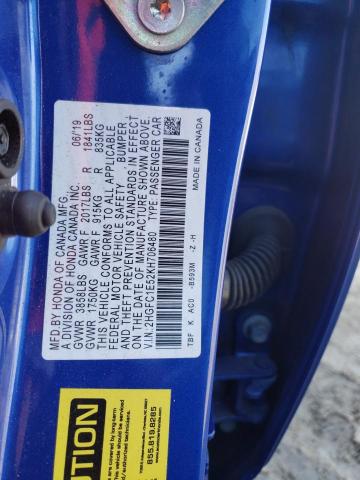 Photo 12 VIN: 2HGFC1E52KH706480 - HONDA CIVIC SI 