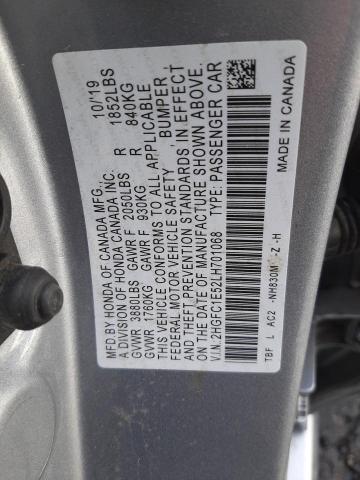 Photo 11 VIN: 2HGFC1E52LH701068 - HONDA CIVIC 