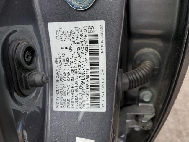 Photo 12 VIN: 2HGFC1E53LH705873 - HONDA CIVIC SI 