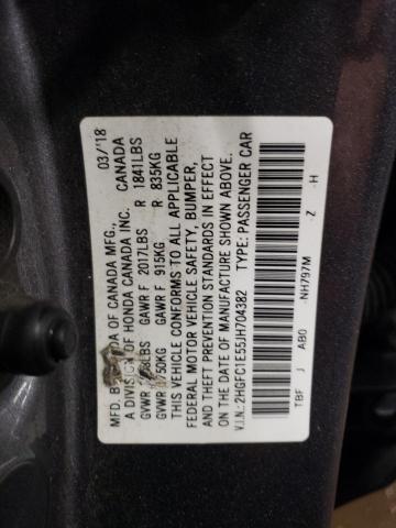 Photo 11 VIN: 2HGFC1E55JH704382 - HONDA CIVIC 