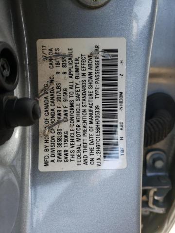 Photo 11 VIN: 2HGFC1E56HH705339 - HONDA CIVIC SI 