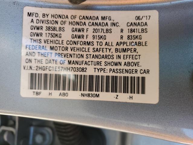 Photo 12 VIN: 2HGFC1E57HH703082 - HONDA CIVIC 