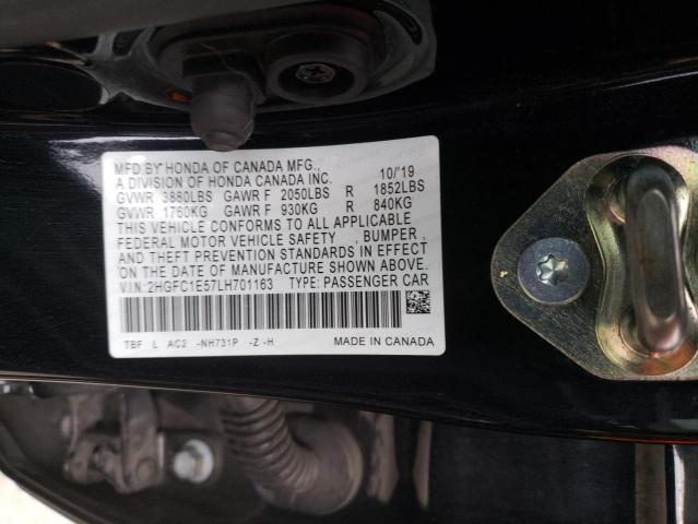 Photo 11 VIN: 2HGFC1E57LH701163 - HONDA CIVIC 