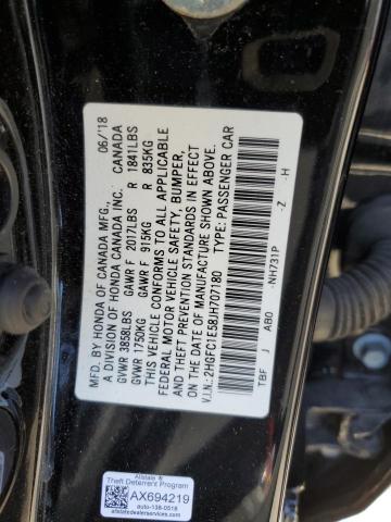 Photo 11 VIN: 2HGFC1E58JH707180 - HONDA CIVIC SI 