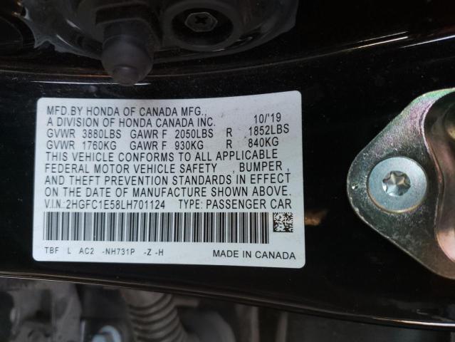 Photo 11 VIN: 2HGFC1E58LH701124 - HONDA CIVIC 