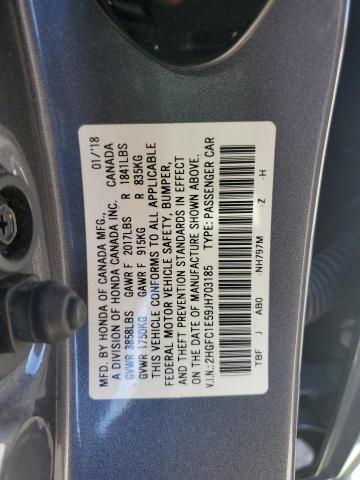 Photo 12 VIN: 2HGFC1E59JH703185 - HONDA CIVIC 