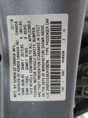 Photo 12 VIN: 2HGFC1E5XJH708296 - HONDA CIVIC 