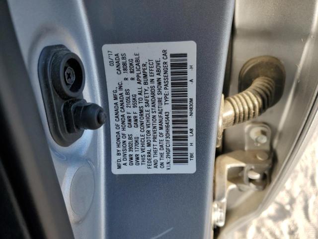 Photo 11 VIN: 2HGFC1F30HH645443 - HONDA CIVIC 