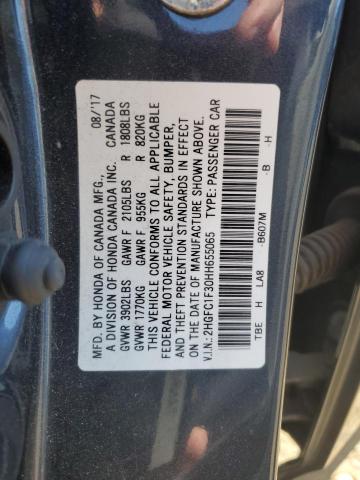 Photo 11 VIN: 2HGFC1F30HH655065 - HONDA CIVIC EX 