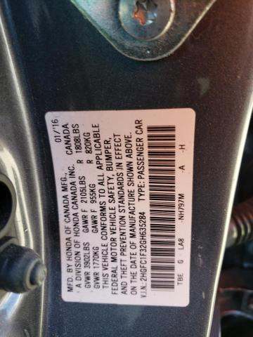 Photo 11 VIN: 2HGFC1F32GH635284 - HONDA CIVIC EX 