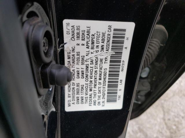 Photo 11 VIN: 2HGFC1F32GH636015 - HONDA CIVIC EX 