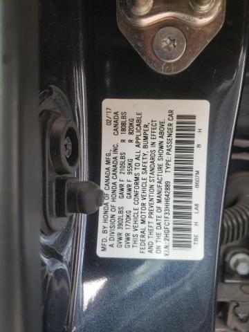 Photo 11 VIN: 2HGFC1F33HH642889 - HONDA CIVIC 