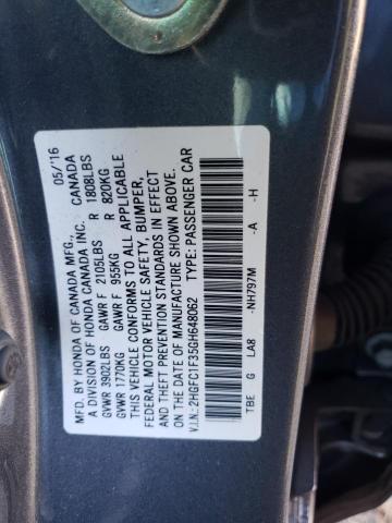 Photo 12 VIN: 2HGFC1F35GH648062 - HONDA CIVIC EX 