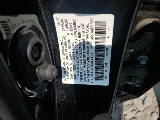 Photo 12 VIN: 2HGFC1F36HH643051 - HONDA CIVIC EX 