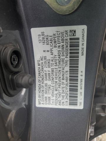 Photo 11 VIN: 2HGFC1F36LH681176 - HONDA CIVIC 