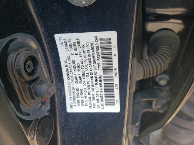 Photo 11 VIN: 2HGFC1F37JH646160 - HONDA CIVIC 