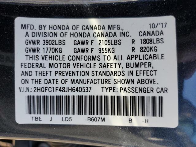 Photo 11 VIN: 2HGFC1F48JH640537 - HONDA CIVIC 