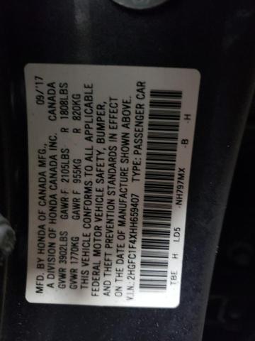 Photo 11 VIN: 2HGFC1F4XHH659407 - HONDA CIVIC EX 