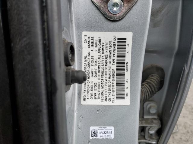 Photo 11 VIN: 2HGFC1F71GH636557 - HONDA CIVIC EXL 