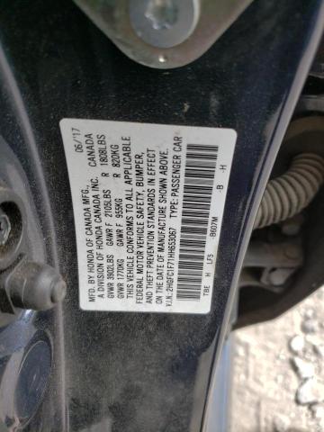 Photo 11 VIN: 2HGFC1F71HH653067 - HONDA CIVIC EXL 