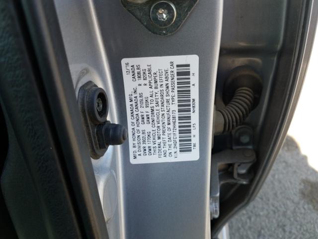 Photo 9 VIN: 2HGFC1F72HH638173 - HONDA CIVIC EXL 