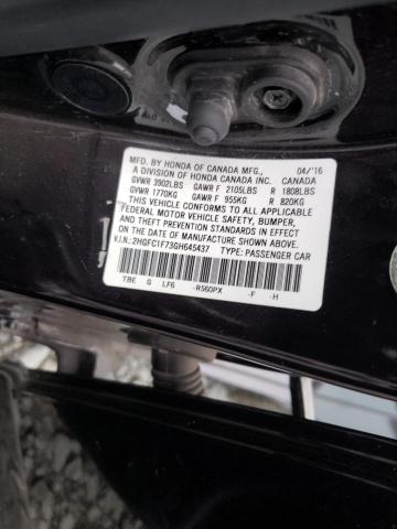 Photo 9 VIN: 2HGFC1F73GH645437 - HONDA CIVIC EXL 