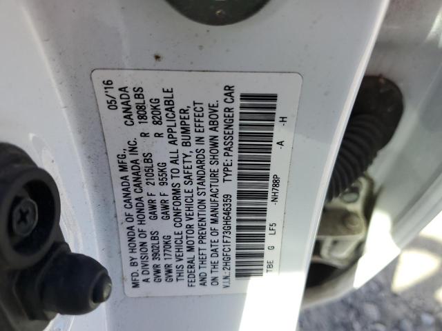 Photo 11 VIN: 2HGFC1F73GH646359 - HONDA CIVIC EXL 