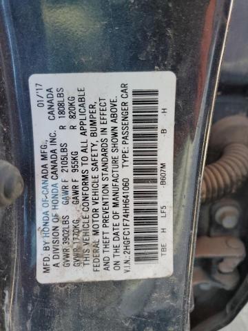 Photo 12 VIN: 2HGFC1F74HH641060 - HONDA CIVIC EXL 