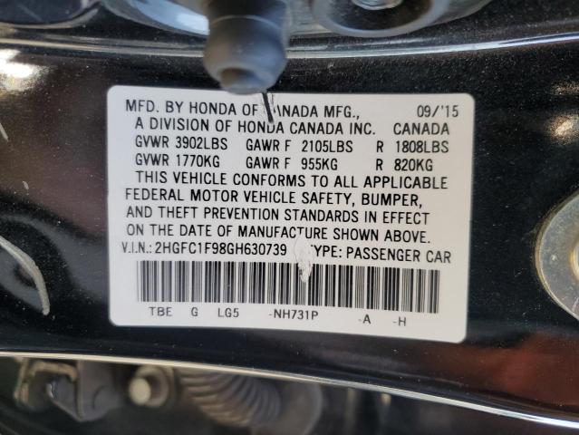 Photo 11 VIN: 2HGFC1F98GH630739 - HONDA CIVIC 