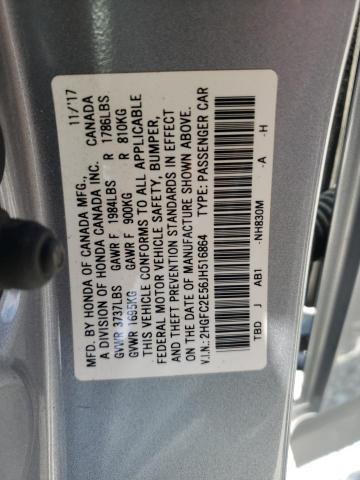 Photo 9 VIN: 2HGFC2E56JH516864 - HONDA CIVIC LX 