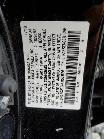 Photo 12 VIN: 2HGFC2E64KH509826 - HONDA CIVIC LX 