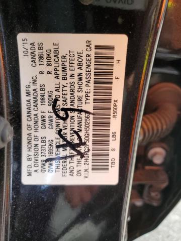 Photo 11 VIN: 2HGFC2F50GH502563 - HONDA CIVIC LX 