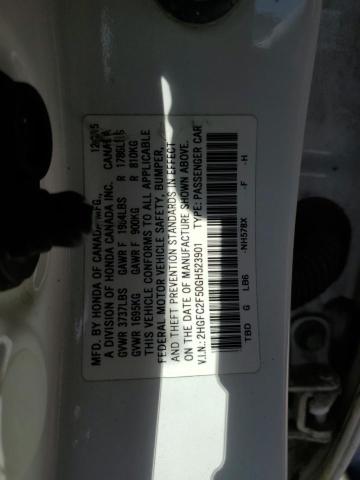 Photo 12 VIN: 2HGFC2F50GH523901 - HONDA CIVIC 