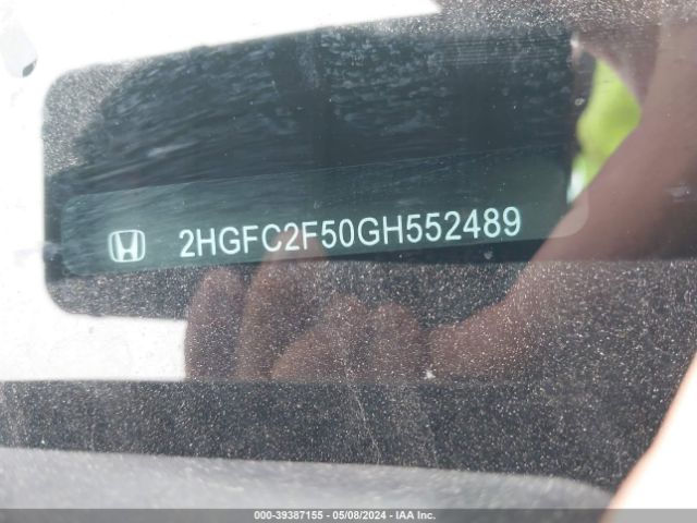 Photo 8 VIN: 2HGFC2F50GH552489 - HONDA CIVIC 