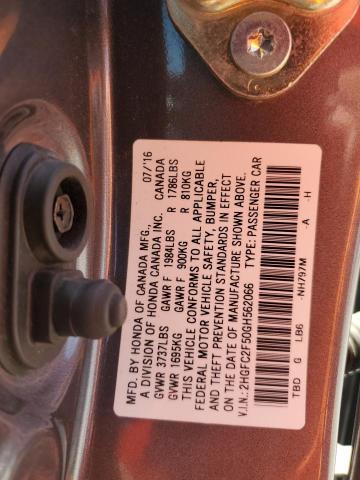 Photo 12 VIN: 2HGFC2F50GH562066 - HONDA CIVIC LX 