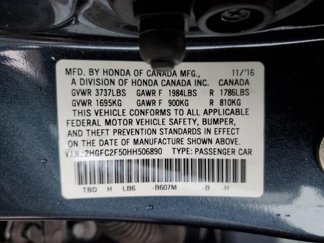 Photo 11 VIN: 2HGFC2F50HH506890 - HONDA CIVIC 