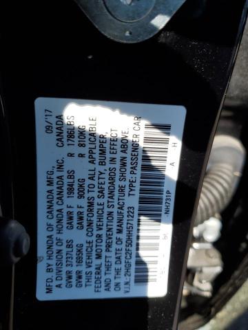 Photo 11 VIN: 2HGFC2F50HH571223 - HONDA CIVIC LX 