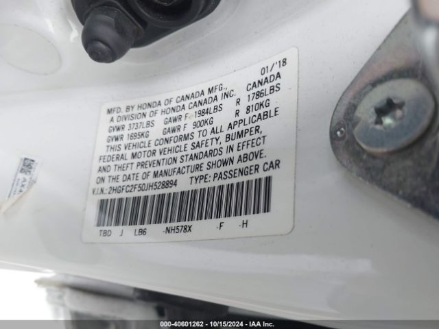 Photo 8 VIN: 2HGFC2F50JH528894 - HONDA CIVIC 