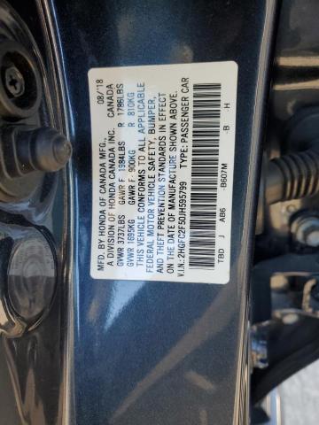 Photo 11 VIN: 2HGFC2F50JH595799 - HONDA CIVIC LX 