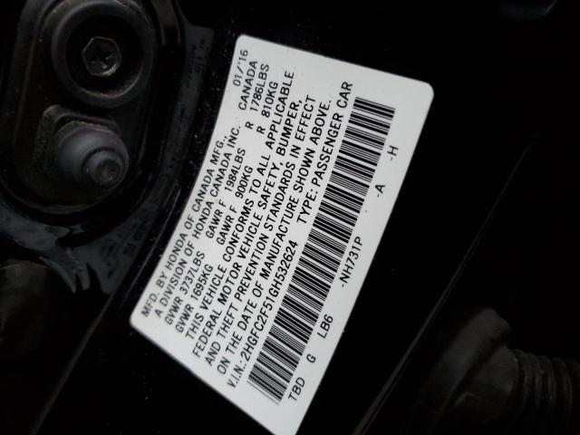 Photo 11 VIN: 2HGFC2F51GH532624 - HONDA CIVIC 