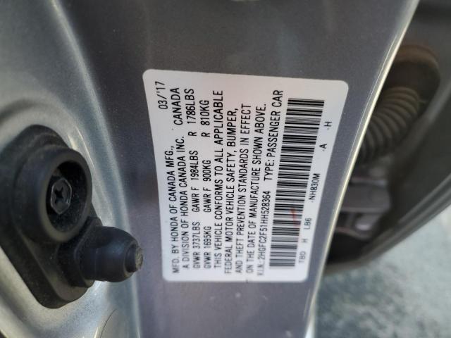 Photo 9 VIN: 2HGFC2F51HH528364 - HONDA CIVIC LX 