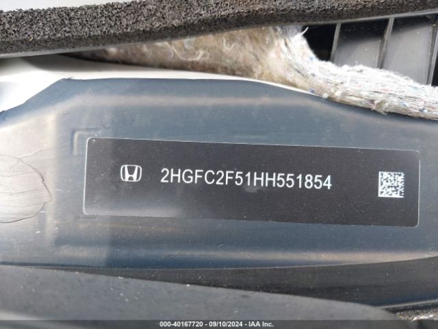 Photo 8 VIN: 2HGFC2F51HH551854 - HONDA CIVIC 