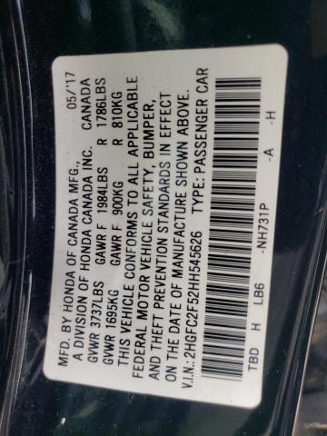 Photo 11 VIN: 2HGFC2F52HH545626 - HONDA CIVIC 