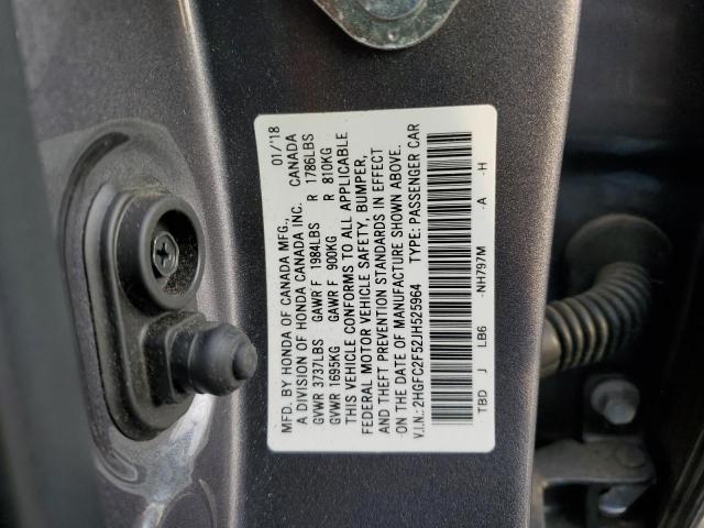 Photo 11 VIN: 2HGFC2F52JH525964 - HONDA CIVIC 