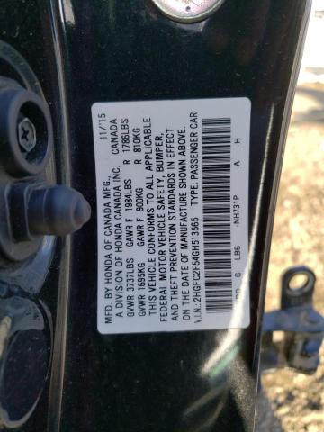 Photo 12 VIN: 2HGFC2F54GH513565 - HONDA CIVIC 