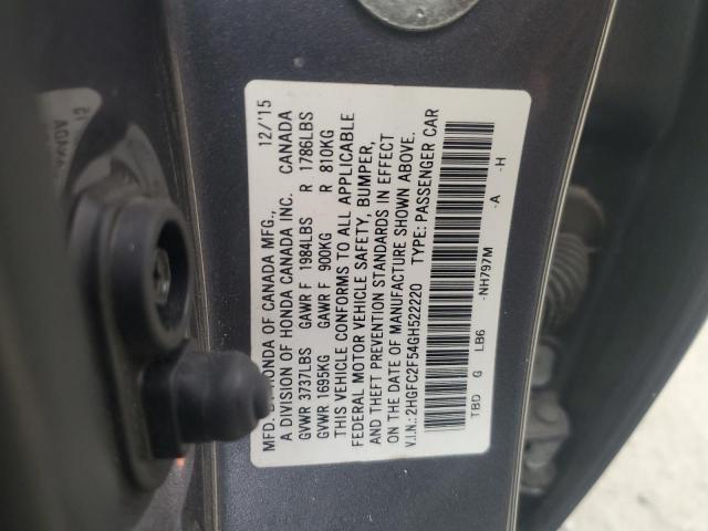 Photo 11 VIN: 2HGFC2F54GH522220 - HONDA CIVIC LX 