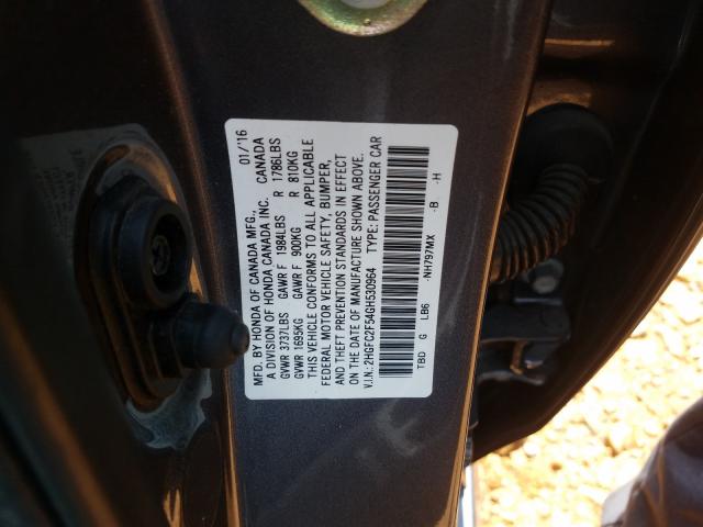 Photo 9 VIN: 2HGFC2F54GH530964 - HONDA CIVIC LX 