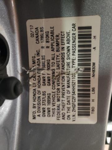 Photo 12 VIN: 2HGFC2F54HH521103 - HONDA CIVIC 